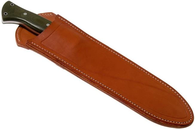 Bark River JX5 Vengeful 1 CPM 3V Green Canvas Micarta Machete 8 Bark River JX5 Vengeful 1 CPM 3V Green Canvas Micarta Machete - Image 6