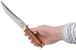 Bark River MACV-SOG Recondo Bowie CPM-154, Stacked Leather -Knife Sales Store BRK10 156SDL 06 bark river