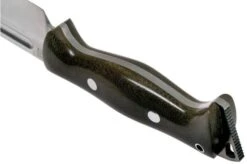 Bark River Bravo Tope Recon CPM 3V Green Canvas Micarta Rampless Survival Knife -Knife Sales Store BRK10 221GCMR 04 bark river knives