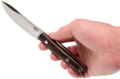 Bark River Mini Kalahari A2, Macassar Ebony, Brown Sheath -Knife Sales Store BRK12 012MAK 06 bark river brk12 012mak 06