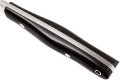 Bark River Kalahari Hunter A2, Black Canvas Micarta, Brown Sheath -Knife Sales Store BRK12 112BRKC 05 bark river brk12 112brkc 05