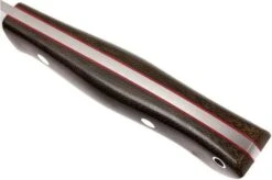 Bark River Kalahari Hunter A2, Green Canvas Micarta, Red Liners, Brown Sheath -Knife Sales Store BRK12 112GNCRL 05 bark river brk12 112gncrl 05