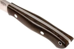 Bark River Kalahari Hunter A2, Green Canvas Micarta, Brown Sheath -Knife Sales Store BRK12 112GNC 05 bark river brk12 112gnc 05
