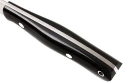 Bark River Sahara Hunter A2, Black Linen Micarta, Brown Sheath -Knife Sales Store BRK12 115BRKL 05 bark river brk12 115brkl 05