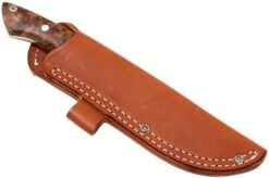 Bark River Sahara Hunter A2, Chechen Burl, Brown Sheath -Knife Sales Store BRK12 115CBRK1 07 bark river brk12 115cbrk1 07