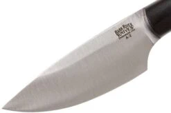 Bark River Kalahari Bushman A2, Black Canvas Micarta, Brown Sheath -Knife Sales Store BRK12 116BRKC 03 bark river brk12 116brkc 03