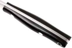 Bark River Kalahari Bushman A2, Black Canvas Micarta, Brown Sheath -Knife Sales Store BRK12 116BRKC 05 bark river brk12 116brkc 05