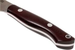 Bark River Kalahari Bushman A2, Maroon Linen Micarta, Brown Sheath -Knife Sales Store BRK12 116MNL 04 bark river brk12 116mnl 04
