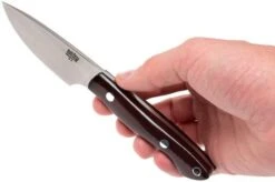 Bark River Kalahari Bushman A2, Maroon Linen Micarta, Brown Sheath -Knife Sales Store BRK12 116MNL 06 bark river brk12 116mnl 06