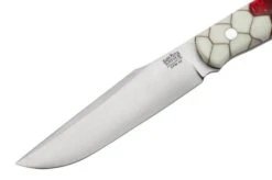 Bark River Ultra Lite Field Knife CPM 3V Ruby Frost Dragonscale Red Liner, Bushcraft Knife -Knife Sales Store BRK14 121RFD 03 barkriver